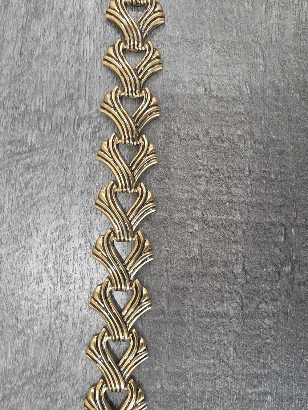 Vintage 90's Copper Metal Chain Waist Belt